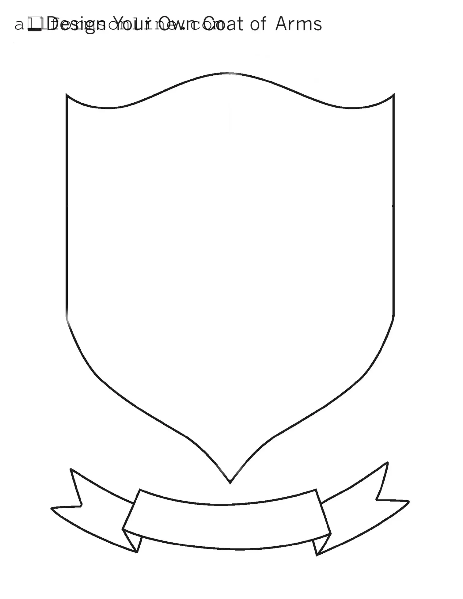 Free Coat Of Arms PDF Form