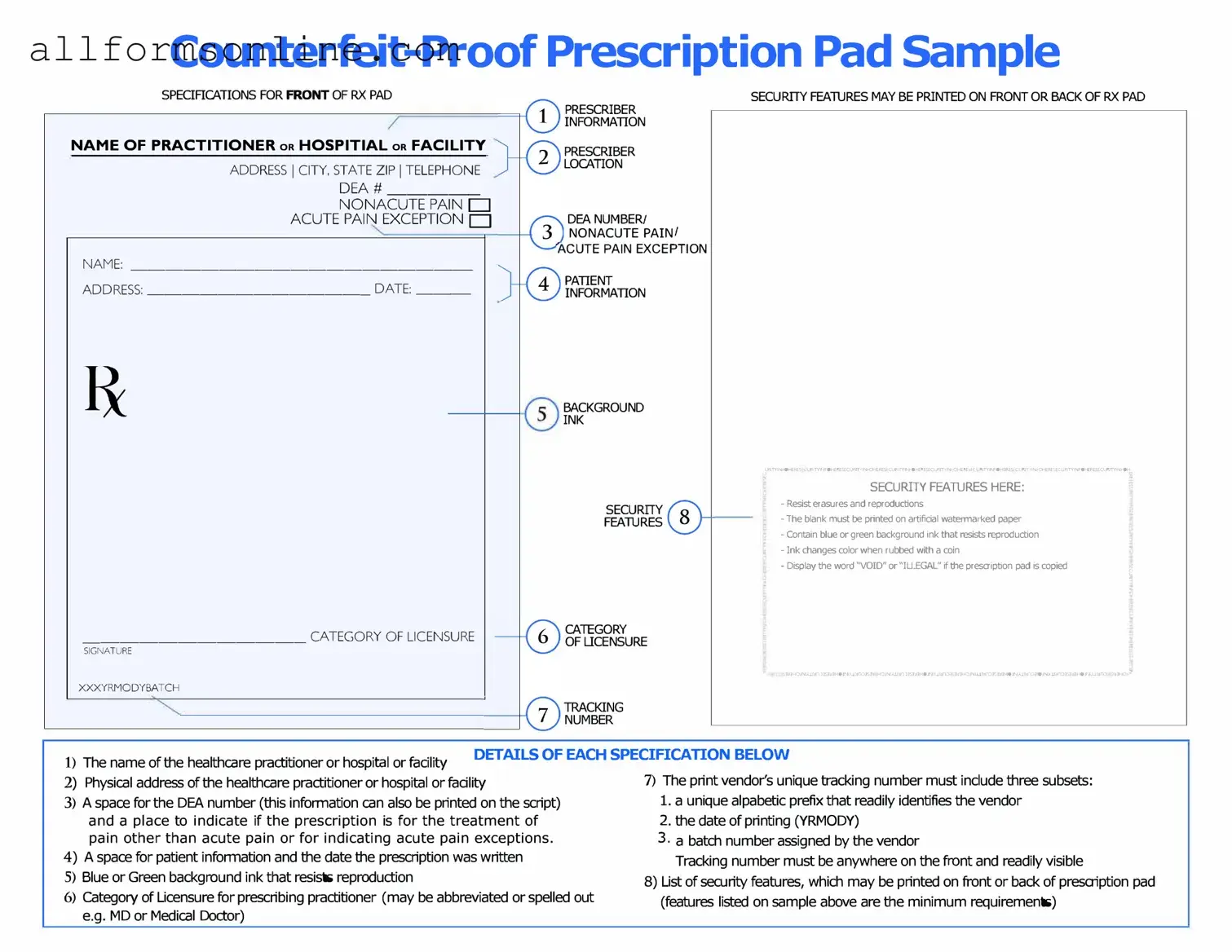Free Prescription Pad PDF Form