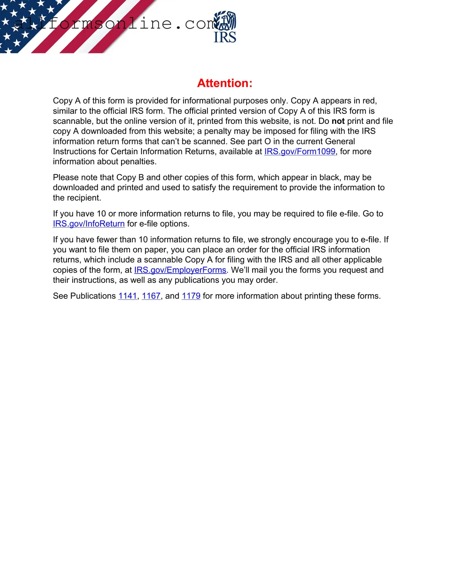 Free IRS 1099-MISC PDF Form