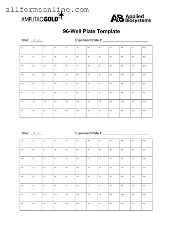 Free 96 Well PDF Form