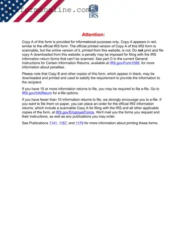 Free IRS 1099-MISC PDF Form