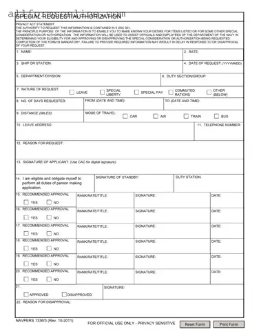 Free Navpers 1336 3 PDF Form