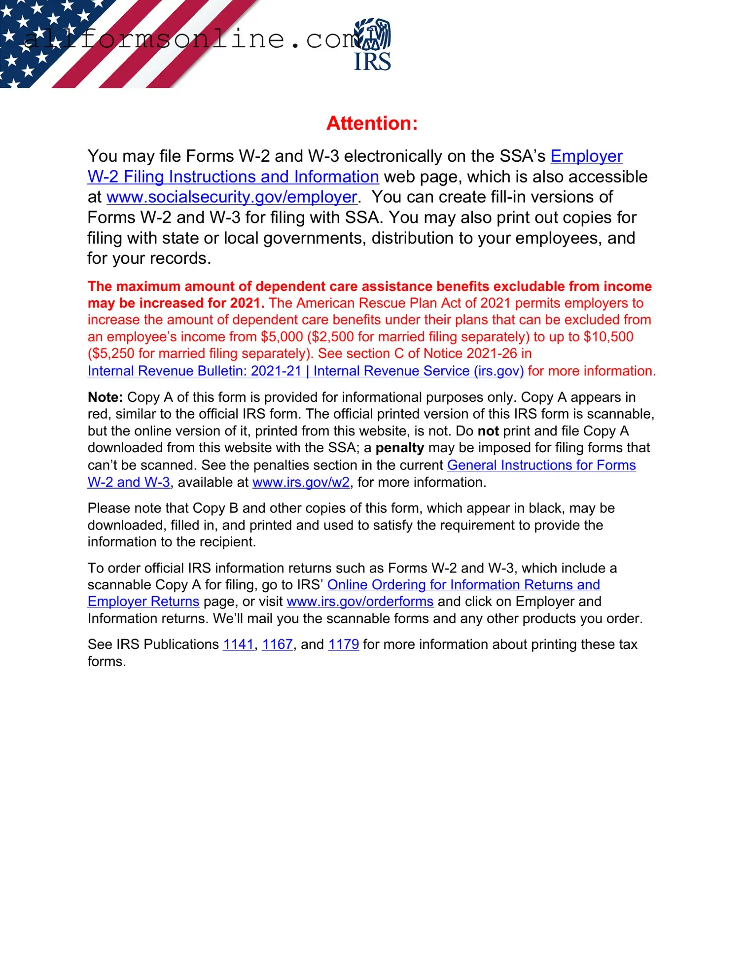 Free IRS W-2 PDF Form